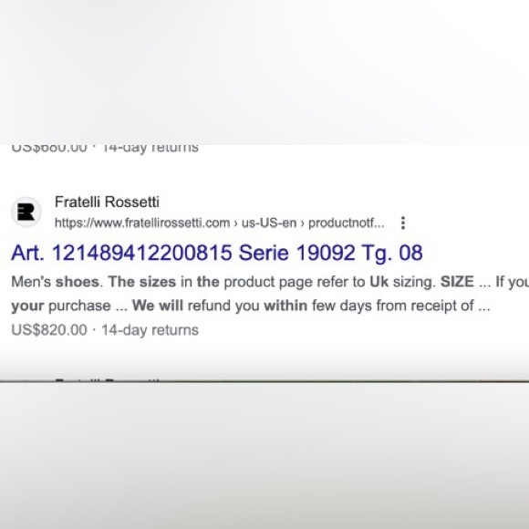 Fratelli Rossetti Italian leather loafer, men’s UK 7 (US 9) - Picture 7 of 7